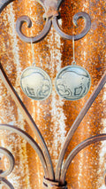 Buffalo Coin, dangle earrings