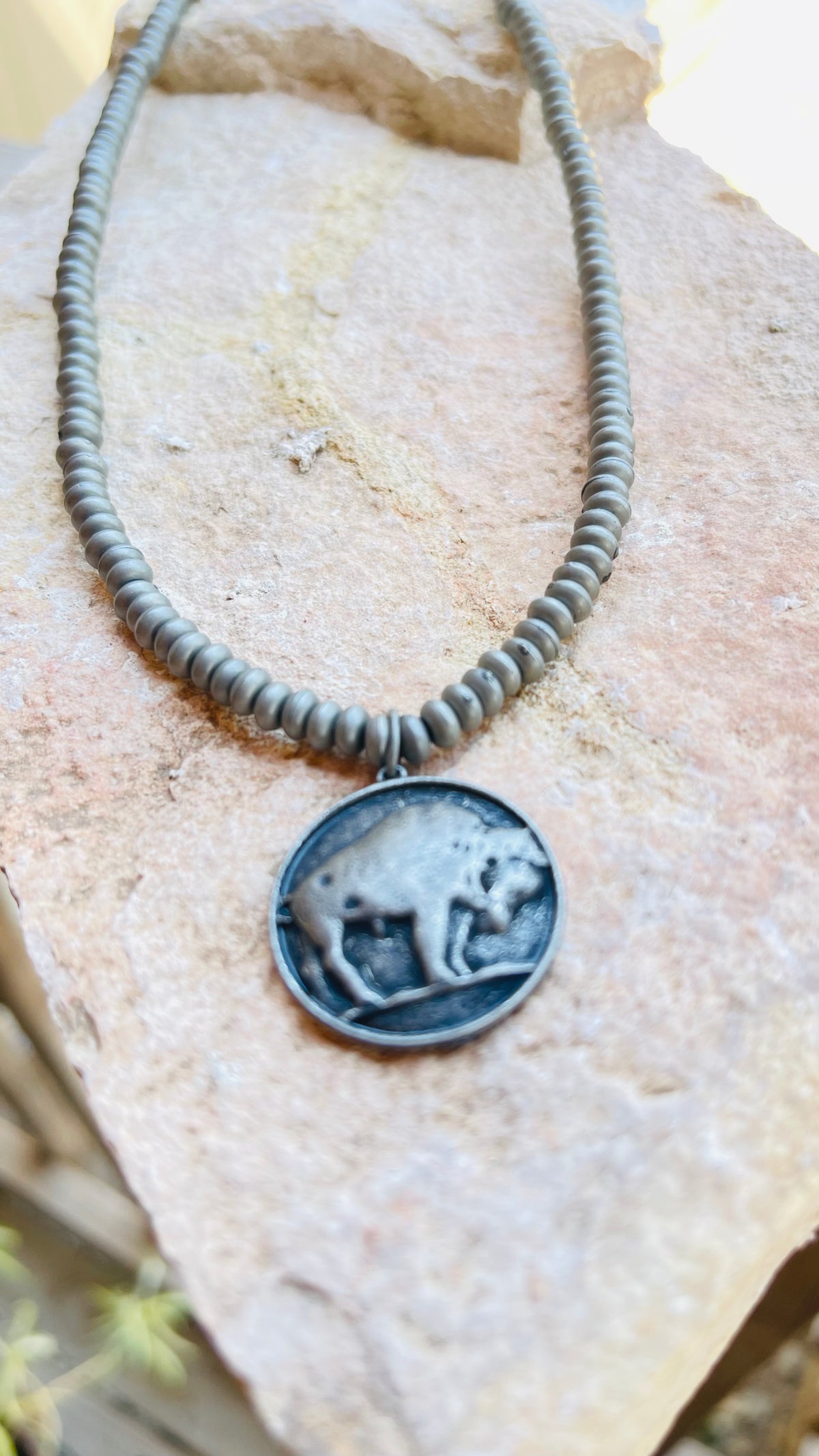 Buffalo Coin Necklace Small