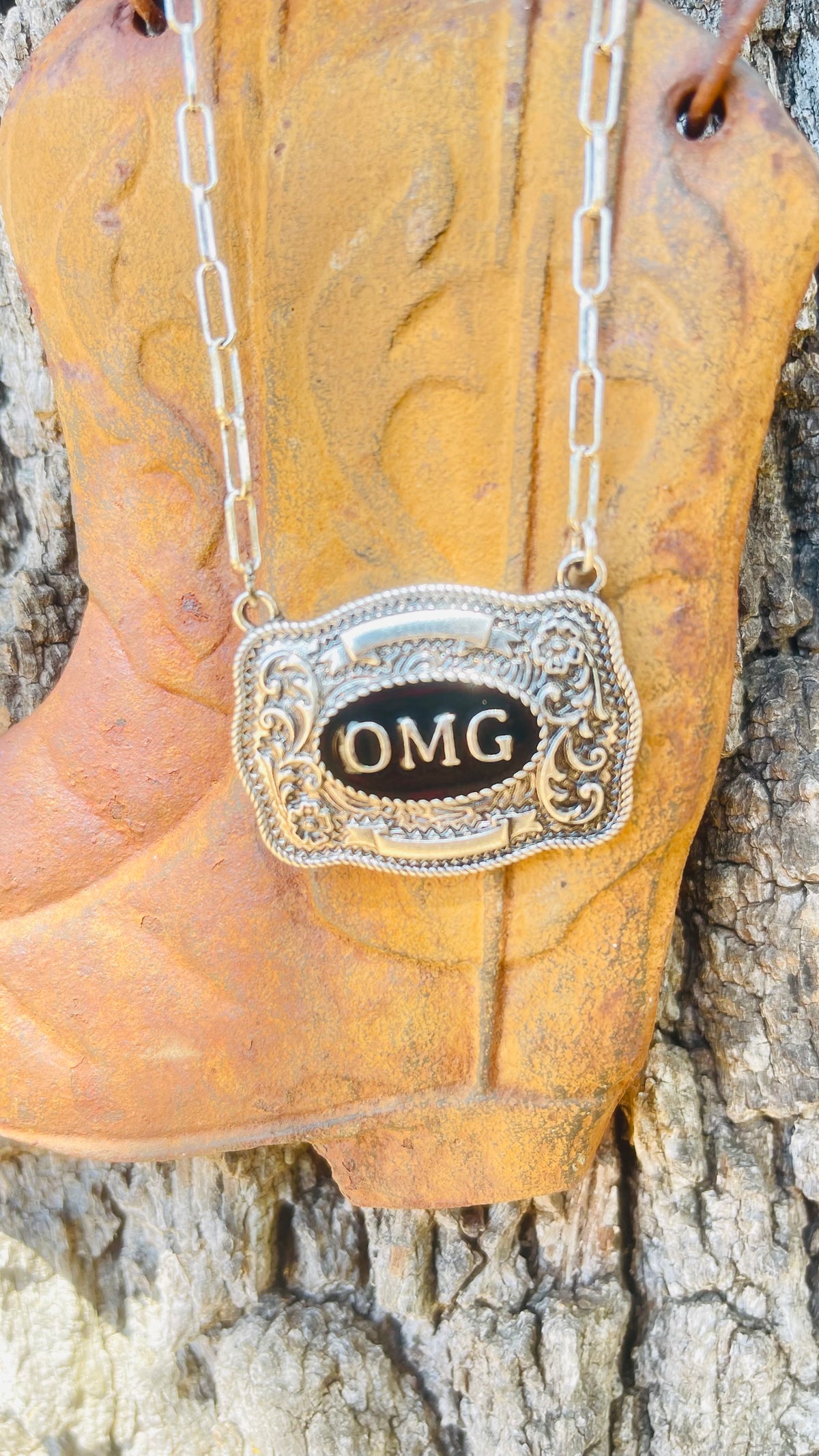 Belt Buckle (OMG) Necklace