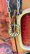 Western Belt Buckle Necklace