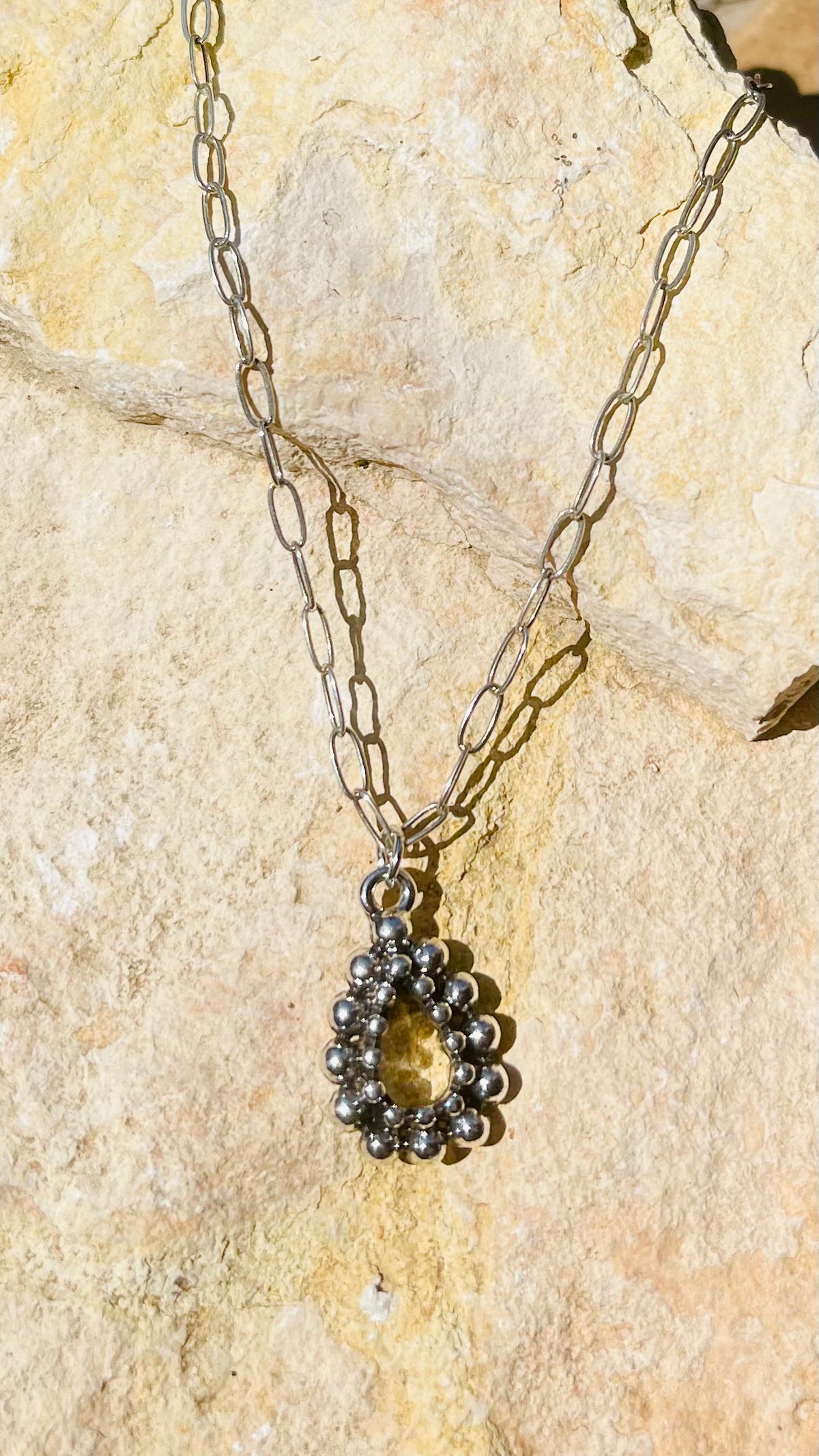 Teardrop Bubble Necklace Small