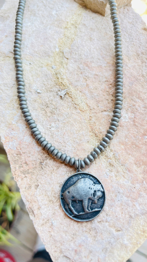 Buffalo Coin Necklace Small