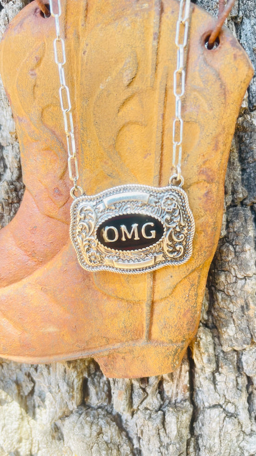 Belt Buckle (OMG) Necklace