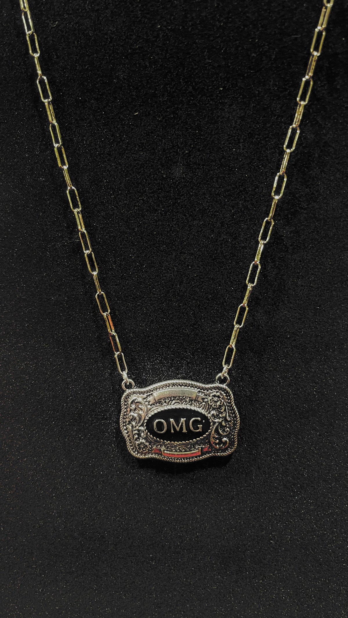 Belt Buckle (OMG) Necklace